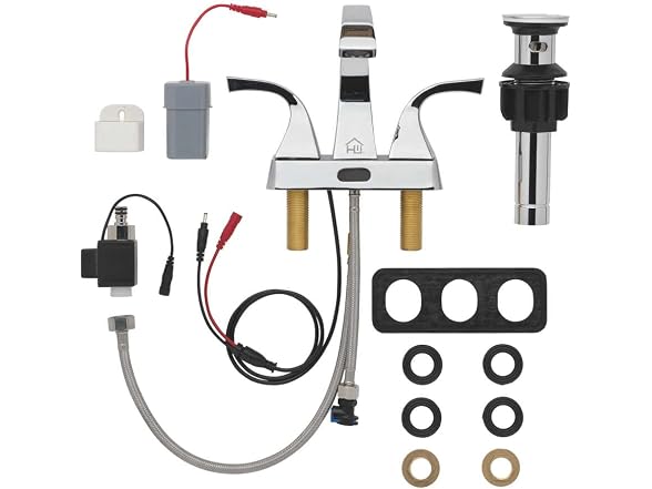 Homewerks Worldwide Centerset Touchless Chrome Bathroom Faucet