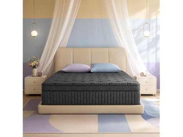 Mutesleep 12 Inch Queen Hybrid Mattress, Medium Firm