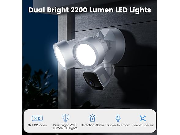 Gdend Wired Floodlight Camera