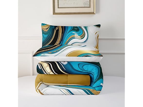 OUIXOTIC Marble Comforter Set