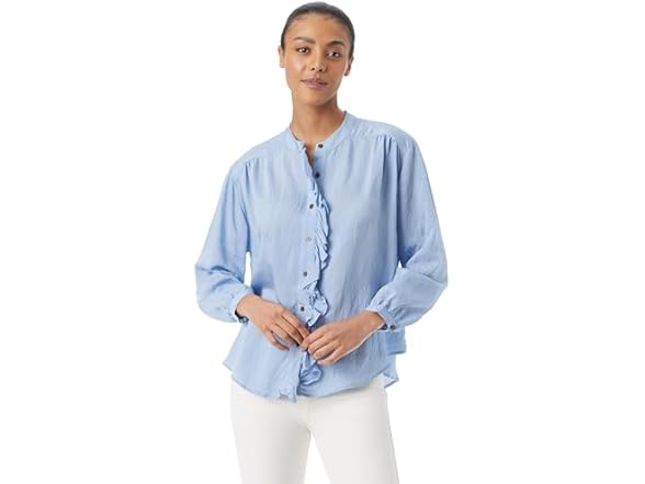 Sam Edelman Tarra Ruffle Button Down Shirt