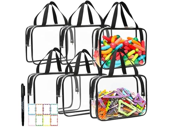 Toy Storage Bags 6packs