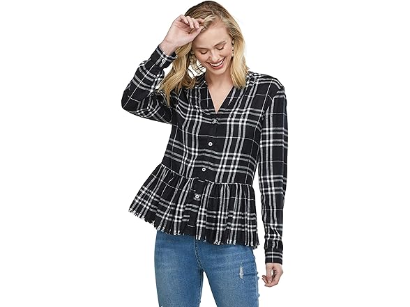 Mud Pie Women's Prescott Buttondown (L)