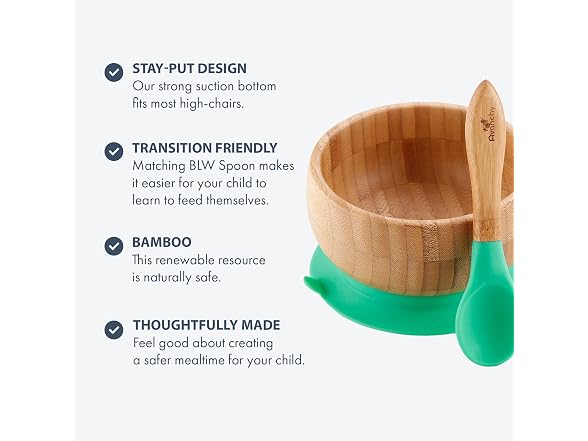 Avanchy Baby Divided Bamboo Plate & Bowl