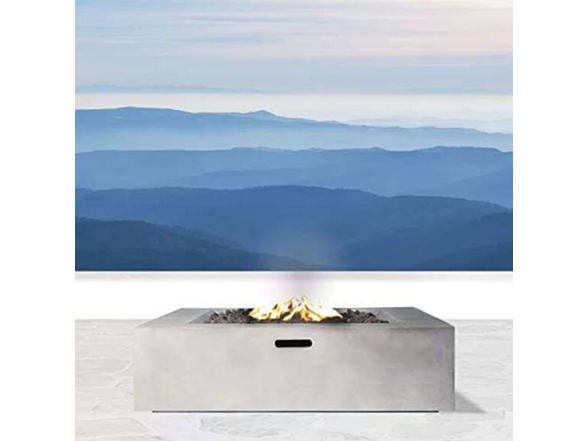Mondawe B120P203709 Square Propane Fire Pit Table
