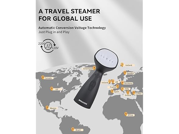 BHGOODS Clothes Steamer Dual Voltage
