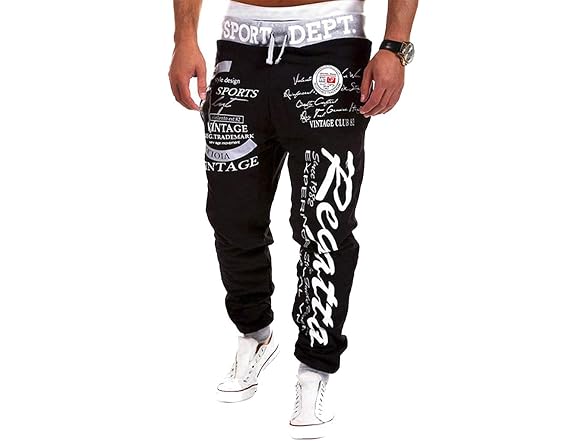 Cottory Men (XXL) Hiphop Dance Jogger Trousers