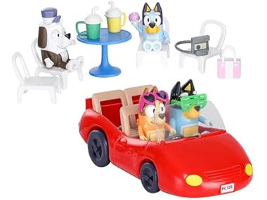$16.61, Was $29.99, 44% Off! BLUEY Escape Convertible Vehicle Figures 4pk dealfomo