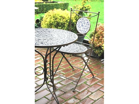 Aged Ceramic Bistro Chair