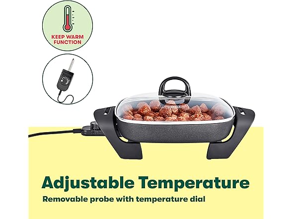Bella 12" Electric Skillet Black