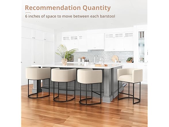 LUE BONA 27" H Counter Height Bar Stools Set of 2, Modern Ba (Open Box)