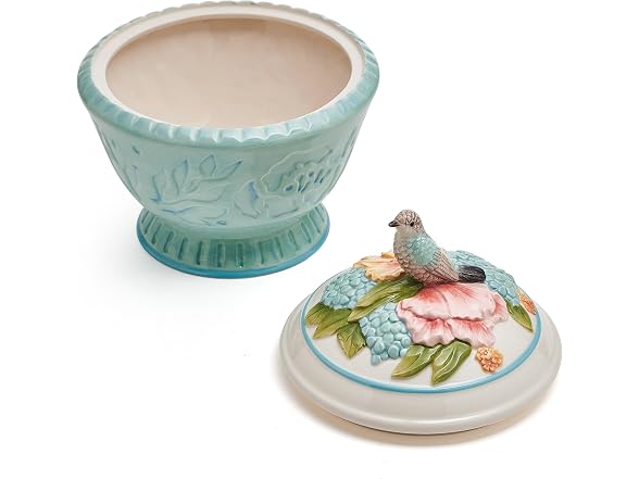 Fitz and Floyd Meadow Cookie Jar, 9 Inch