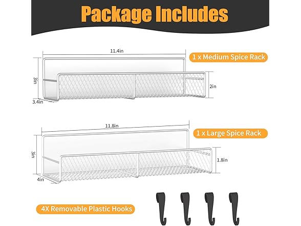 Magnetic Spice Rack for Refrigerator