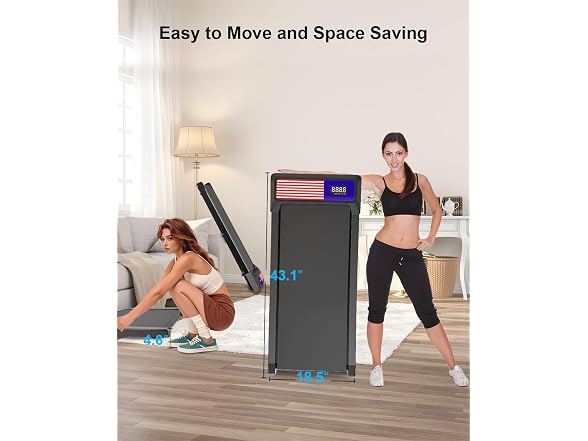 CYCLERADE Walking Pad Treadmill (Blue)