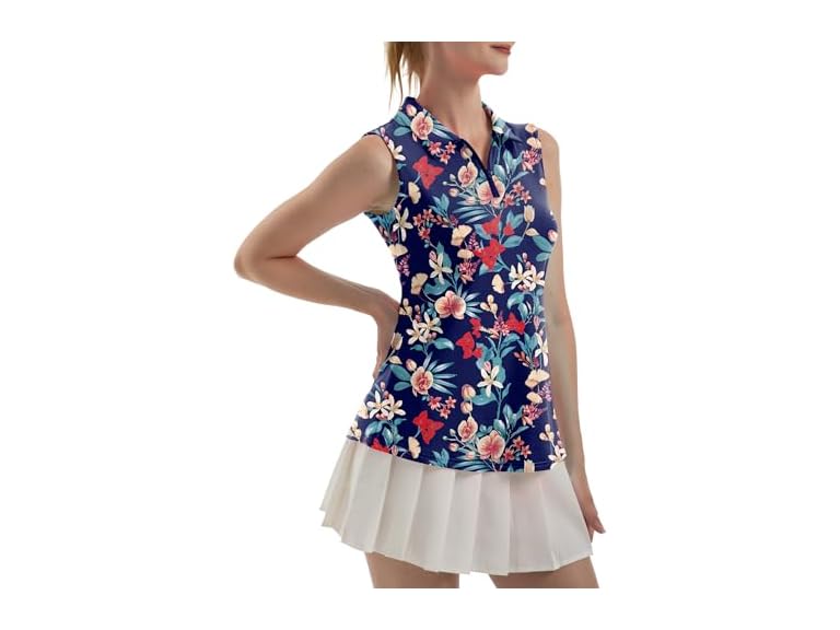 Fkeep Women (XS) Sleeveless Polo Golf Dry T-Shirts - Gallery 34