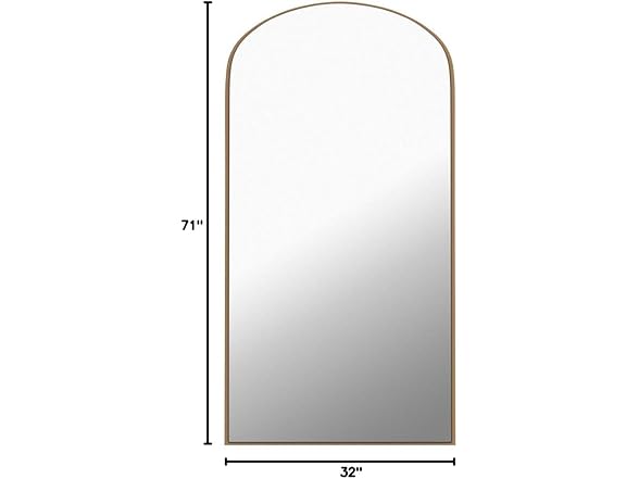 NeuType Arched Full Length Mirror, 71"x32"
