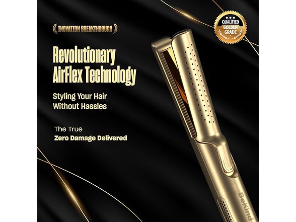 Hair Straightener and Curler 2 in 1 by BeKind Flex