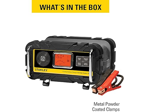STANLEY BC15BS 15A 12V Bench Battery Charger