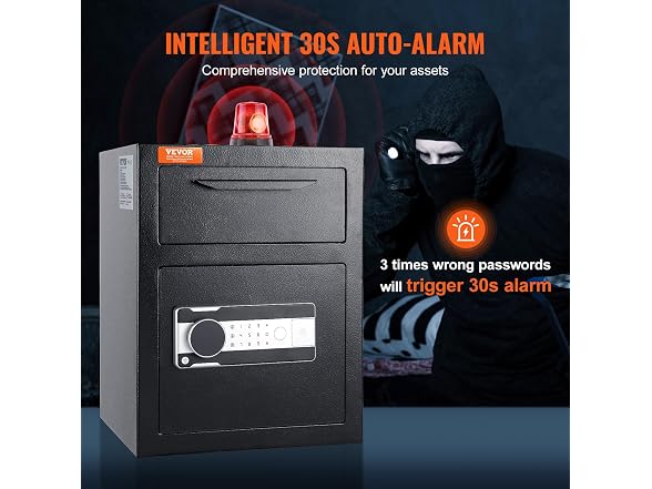 1.7 Cub Depository Safe, Deposit Safe with Drop