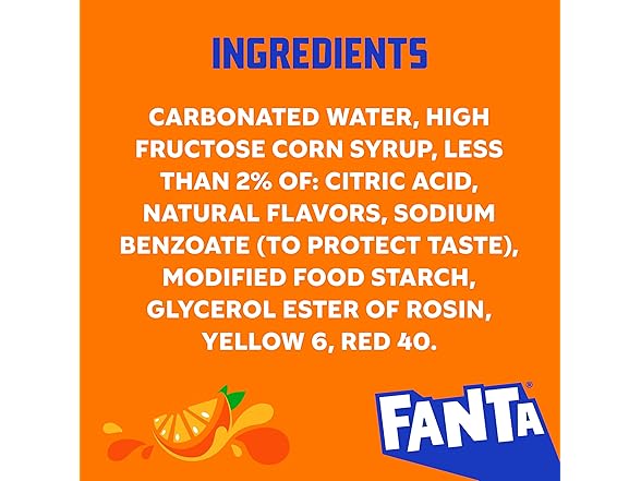 6PK Fanta Orange Soda Soft Drink, 16.9 fl oz