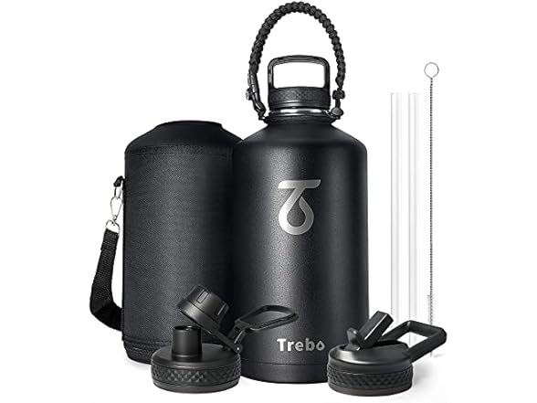 Trebo Water Bottle with Paracord Handle