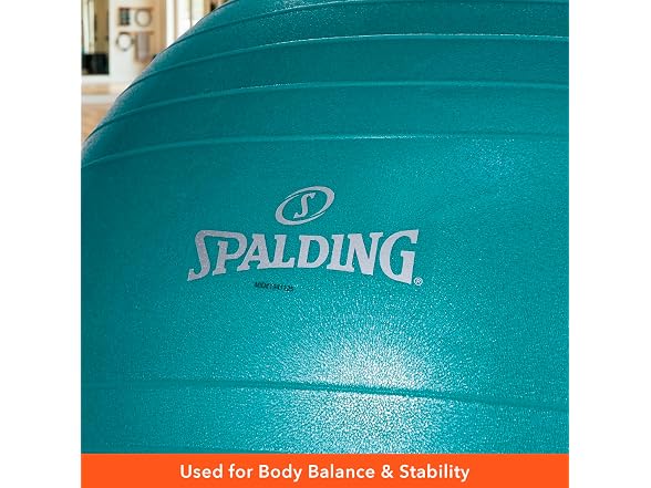 Spalding - Gym Ball with Pump (65 Cm), Teal