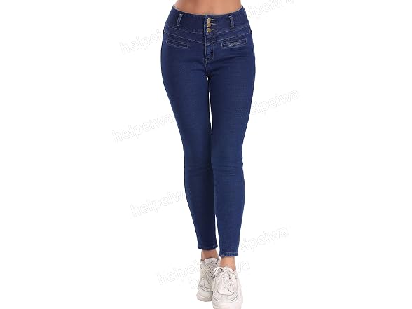 Heipeiwa Women (L) Fleece Lined Jeans Winter Jeans