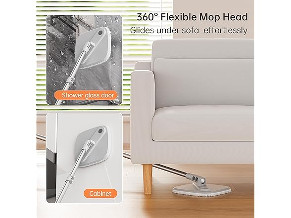 KZKR Spin Mop and Bucket Set- 2 Pad