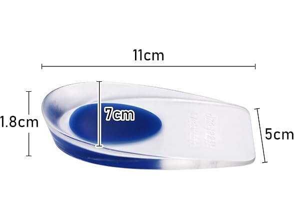 Dr.Pedi Heel Cups for Heel Pain 3 Pairs Gel