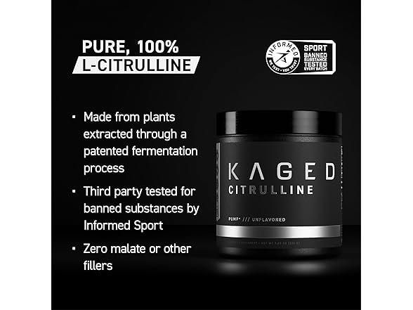 Kaged L-Citrulline Powder, 100srv