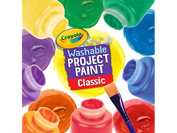 Crayola Washable Kids Paint, 6 Count