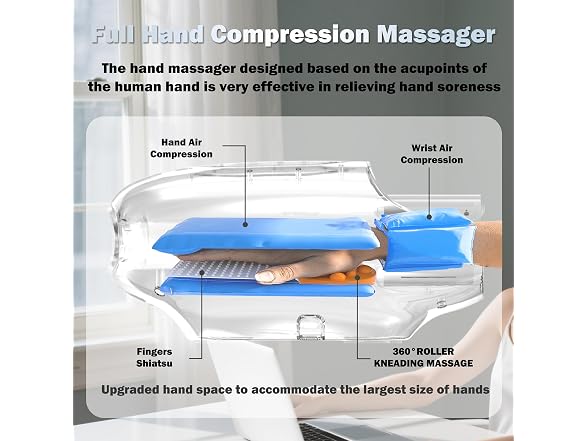 Hand Massager With Heat And Compression