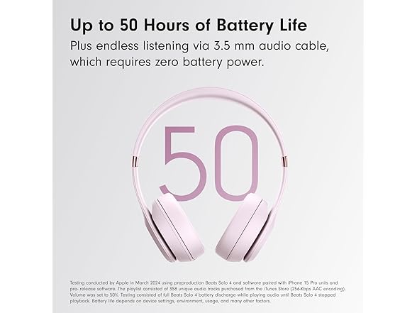 (NEW) Beats Solo 4 Wireless Bluetooth On-Ear Headphones