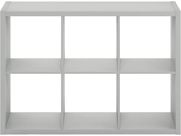 Furinno CUBICLE Book Shelf, 6-Cube Thick Frame