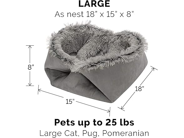 Furhaven Self-Warming Cat Bed for Indoor Cats