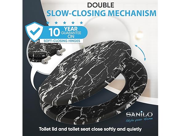 Sanilo Toilet Seat ROUND, Choose Color