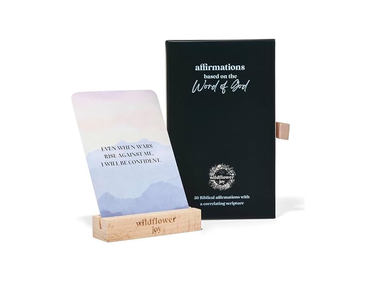 WildFlower Christian Affirmation Cards, 50pc