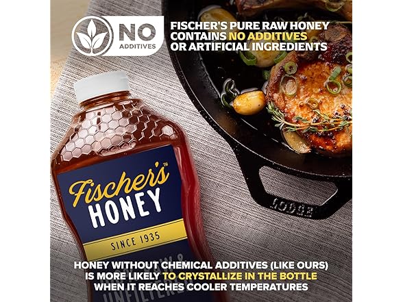 Raw Honey 40 oz – Fischer's 100% Pure Unfiltered