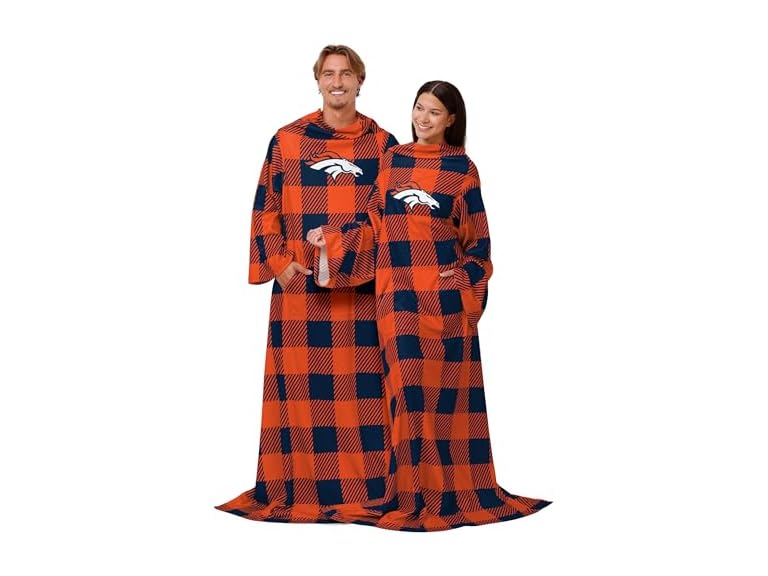 BRONCOS Buffalo Plaid Throw (48x71)