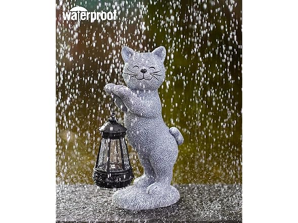 Cat Outdoor Garden Statue Décor