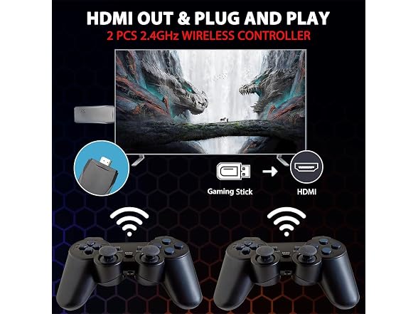 Retro Gaming Console M8 64G Wireless
