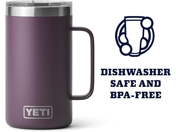 YETI Rambler 24oz Mug, Nordic Purple