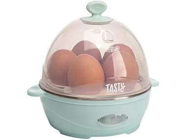 $16.99, Was $19.99, 15% Off! Tasty Mini Rapid Egg Cooker Aqua dealfomo