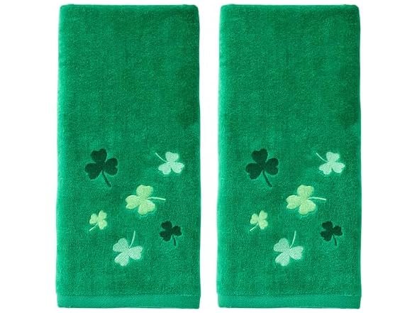SKL Home St. Patrick's Day Tossed Shamrocks 100% Cotton