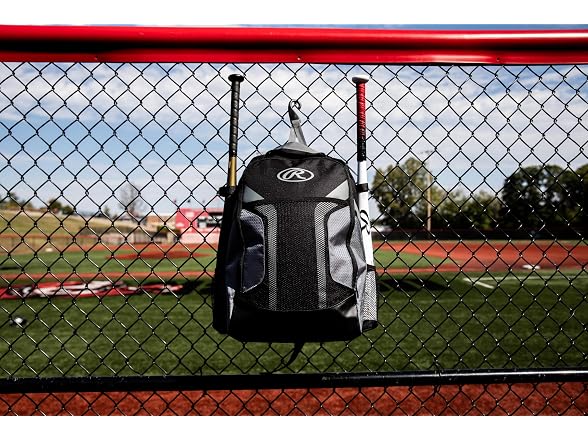 Rawlings | R200G Backpack Equipment Bag | Youth Baseball & Softball | Grey