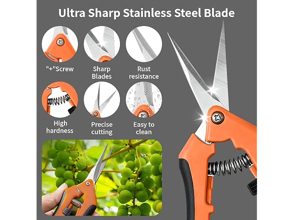 Drametic+ GAR-13 4 Pcs Garden Pruning Shears