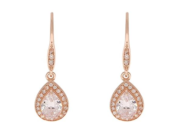 Anne Klein Rose Gold Drop Earrings