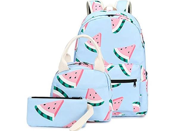 School Backpack With Lunch Box Set