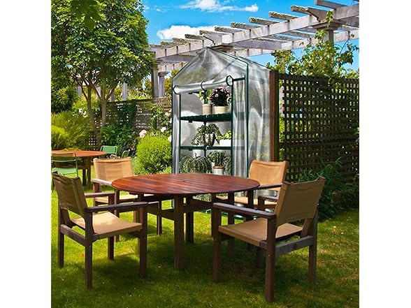 Home-Complete 4 Tier Mini Greenhouse