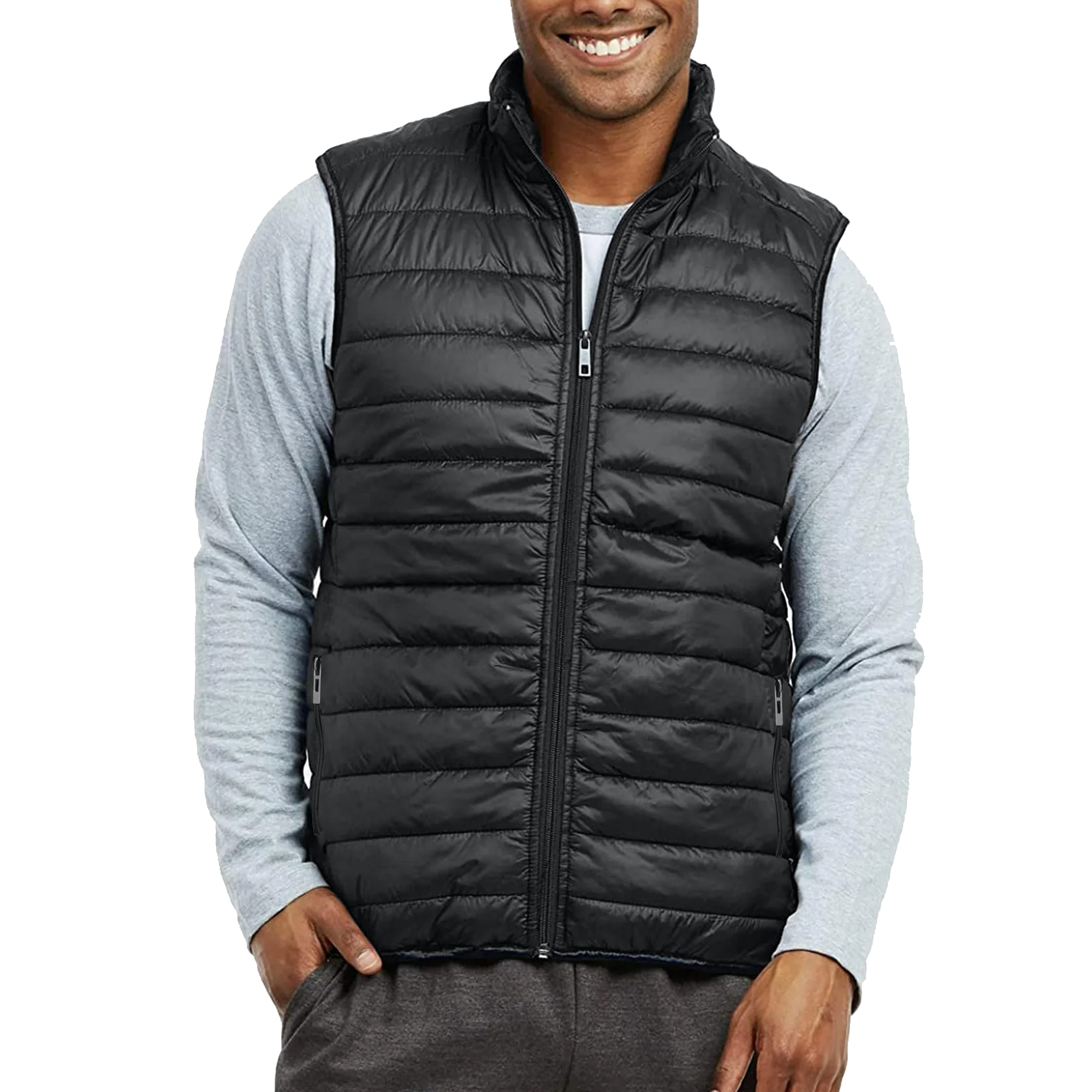 Mens Packable Midweight Puffer Vest (XS-2XL) - Gallery 14